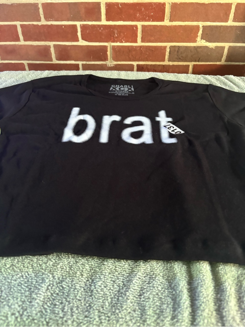 Black 'brat' Graphic Tee - Short Sleeve Youth Shirt